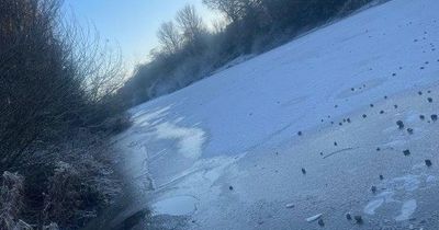 Children 'dicing with death' at frozen Ayrshire river as police issue warning in wake of Solihull tragedy