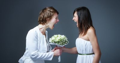 Bride screamed at by parents after banning their 'throuple partner' from wedding