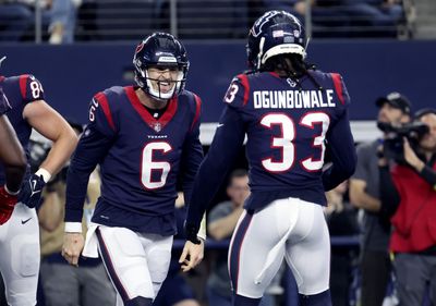 Texans QB Davis Mills confident in run game if RB Dameon Pierce misses time