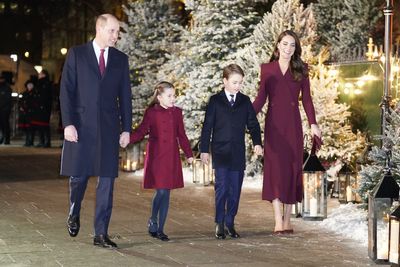 George and Charlotte join parents for Westminster Abbey Christmas carol concert