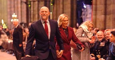 Zara and Mike Tindall show solidarity with Kate and William at Christmas carol concert