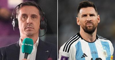 Gary Neville says he has a Lionel Messi photo which sums up Argentina at the World Cup