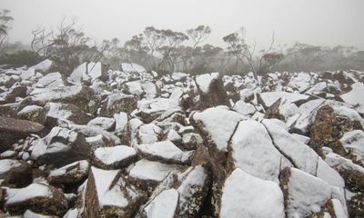 Snow falls in Tasmania amid unseasonably cold start to summer in Australia’s south-east