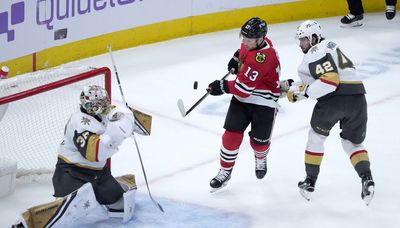 Blackhawks’ latest switch fails to create spark in loss to Golden Knights