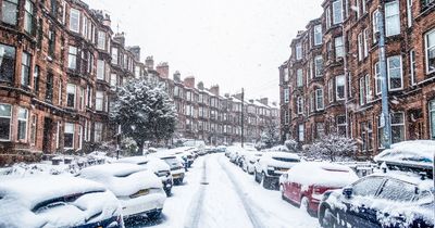 Glasgow amber weather warning for heavy snow in place by Met Office