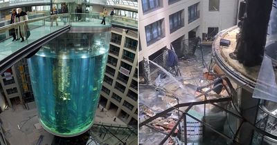 Huge Sea Life aquarium explodes killing 1,000s of fish after 'icy weather cracks glass'