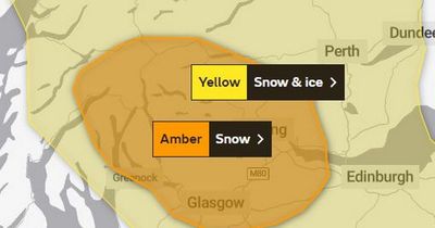 Amber weather warning in place across Lanarkshire after heavy snow falls overnight