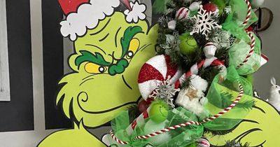 Mum creates amazing Grinch-themed Christmas display using £1 Home Bargain buys