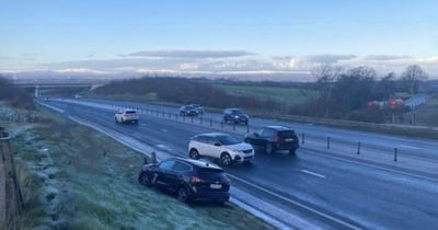 A6 Moneynick crash sees man pull small child from car minutes before multi-vehicle collision