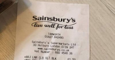 Sainsbury's shoppers are being banned from leaving stores without showing a receipt