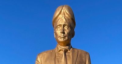 Vladimir Putin statue with penis head erected - and egged - in village of Bell End