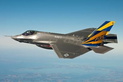 Moment pilot ejects from $80m US stealth jet with seconds to spare