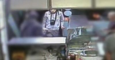 Police want to speak to this man after 21-year-old 'stabbed multiple times' outside takeaway