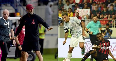 Jurgen Klopp telling off Roberto Firmino in Liverpool friendly vs AC Milan speaks volumes