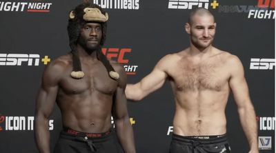 UFC Fight Night 216 faceoff video: Sean Strickland, Jared Cannonier discuss fear at final staredown