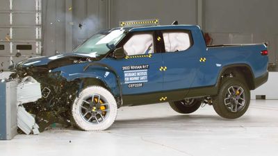 Rivian R1T Electric Truck Earns Top Safety Pick+ Award From IIHS