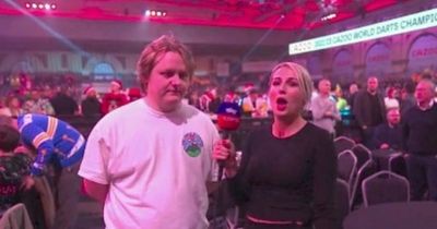 Lewis Capaldi leaves Sky Sports reporter gobsmacked with 'crass' darts comment