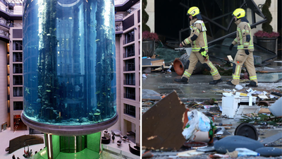 Holy Shit: A Giant Aquarium In Berlin Has Burst Leaving 2 People Injured 1,500 Fish Dead