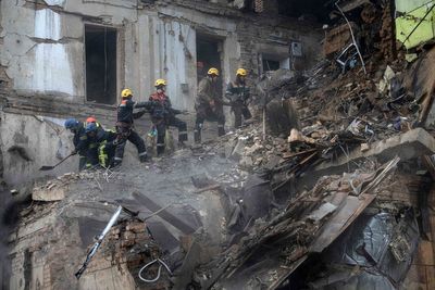 Ukraine-Russia war – live: Toddler’s body pulled from rubble as air strikes death toll rises