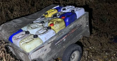 Canisters used to syphon fuel ditched near A1 in Nottinghamshire as offenders 'made off on quads'