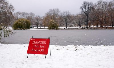 Warnings issued as people spotted walking on frozen lakes