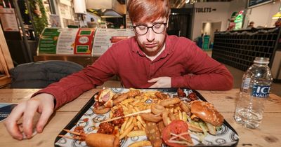 'I tried a monster food challenge of eating 42 items in half an hour - I'm a broken man'