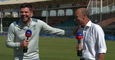 James Anderson leaves Sky Sports pundits in stitches with Nasser Hussain response