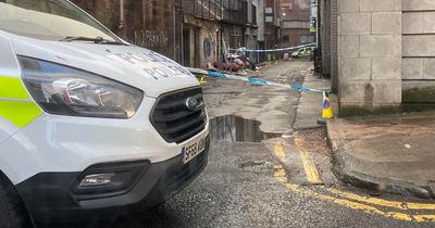 Police block off Glasgow City Centre lane after a serious sexual assault