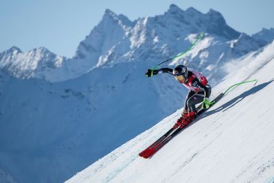 After rapid hand surgery, Goggia dominates downhill