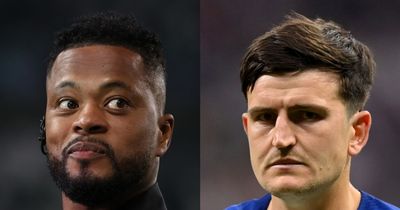 Patrice Evra claims Manchester United players don't 'respect or support' Harry Maguire