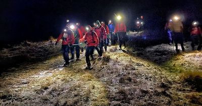 Hiker suffers leg injury on Scots mountain as rescue effort launched