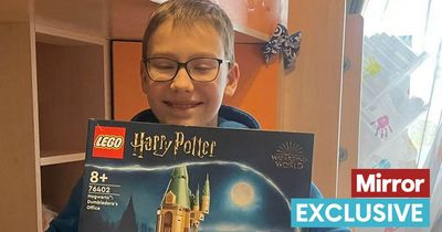 Ukrainian schoolboy, 11, enjoys a little Christmas magic amid horrors of war