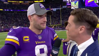 Kirk Cousins needed a moment after learning he led the Vikings to the largest comeback in NFL history