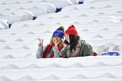 Bills fans warned to stop throwing snowballs after Josh Allen’s second TD pass