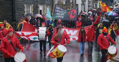 Welsh language campaigners protest against second homes