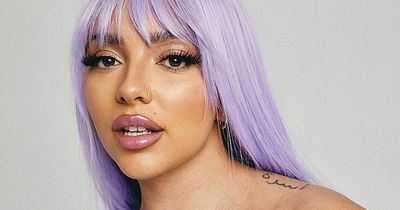 Little Mix star looks unrecognisable with lilac hair and exposed boob to channel Lil Kim