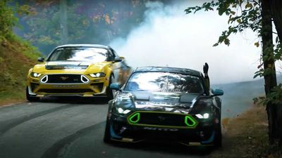Watch Mustangs Drift Mountain Roads In The Hands Of Professionals