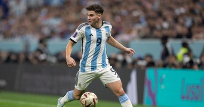'Winner and trophy pics' - Man City fans send message to Julian Alvarez ahead of World Cup final