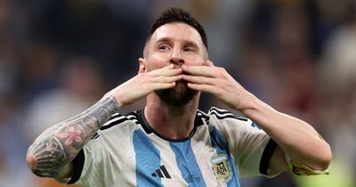 Lionel Messi breaks World Cup record straight after kick-off in final against France