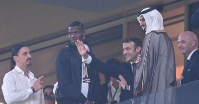 Paul Pogba pictured with Gianni Infantino at World Cup final after late U-turn