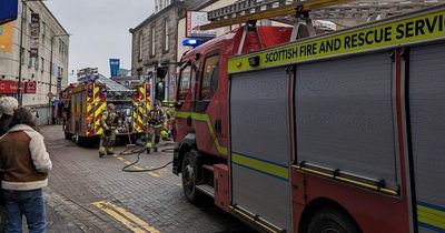 Fire breaks out at Dunfermline shop as emergency crews race to scene