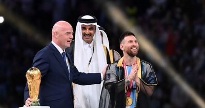 What Lionel Messi was wearing as he lifted World Cup trophy in Qatar as BBC pundits complain