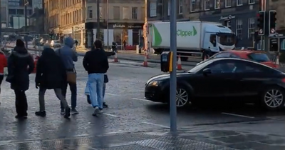 Scots drivers branded 'lawless and ridiculous' after road users seen driving into pedestrians