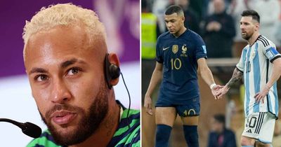 Neymar sends message to Lionel Messi after beating Kylian Mbappe in World Cup final