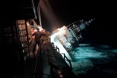 Thai navy ship sinks, rescue underway for sailors in water