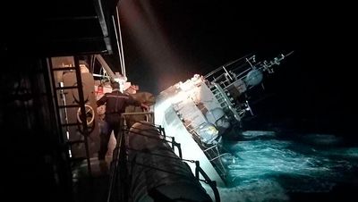 Rescue underway for sailors in water after Thai navy ship sinks