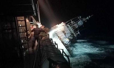 Thai warship sinks in heavy seas with dozens feared missing