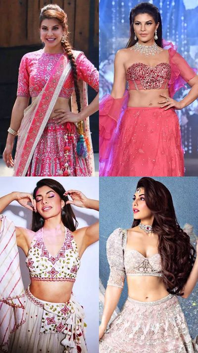 Jacqueline Fernandez is a breath of fresh air in jaw-dropping lehengas