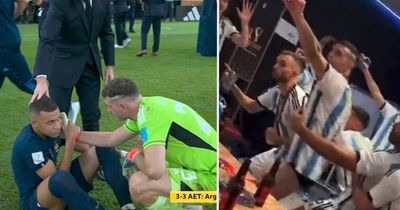 Emi Martinez taunts Kylian Mbappe in Argentina dressing room after consoling him on pitch