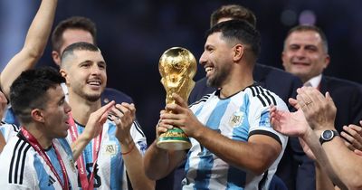 John Terry reacts to Sergio Aguero wearing Argentina kit during World Cup celebration